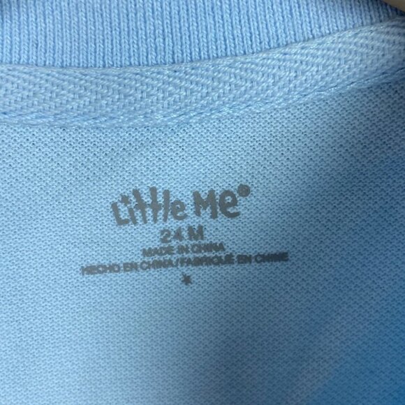 NEW Little Me Sailboat Polo Shirt Babies 12M Nordstrom Collared NWOT Blue Top‎ - Picture 3 of 11